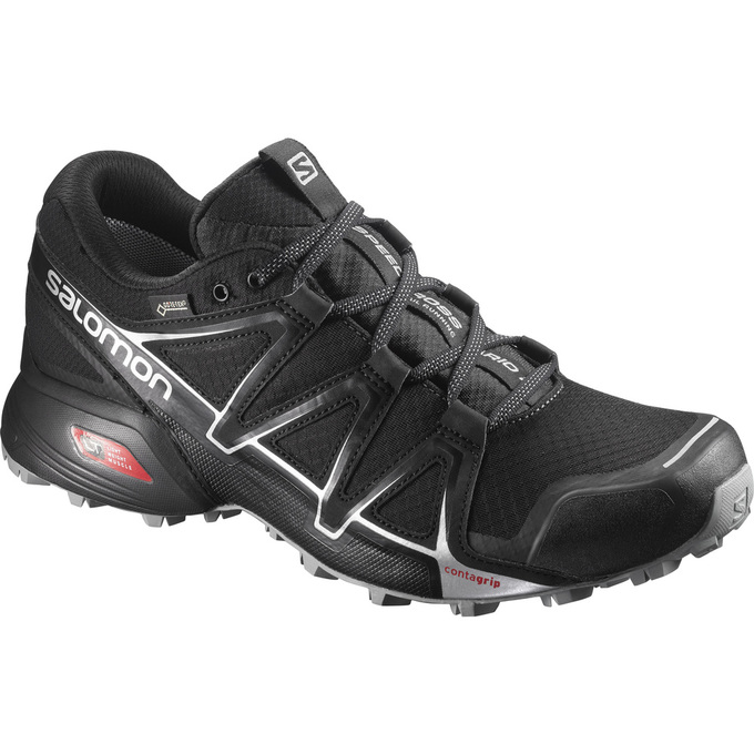 Zapatillas Trail Running Salomon Hombre Negras - Salomon Argentina SPEEDCROSS VARIO 2 GTX® ,647819-S